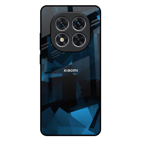 Polygonal Blue Box Glossy Case For Redmi Note 14 Pro 5G