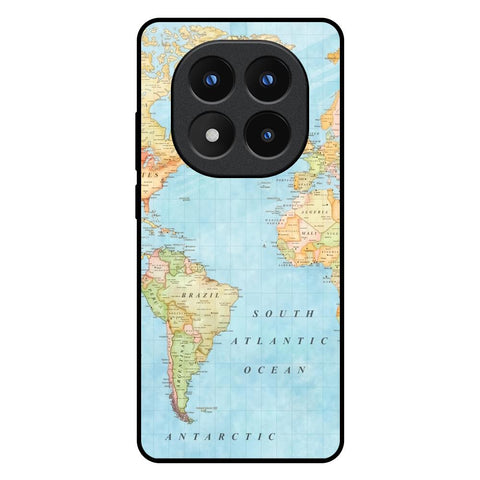 Travel Map Glossy Case for Redmi Note 14 Pro Plus 5G