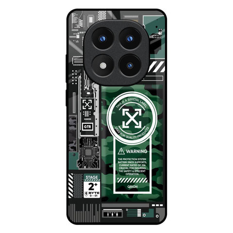 Green Camo Circuit Glossy Case for Redmi Note 14 Pro Plus 5G