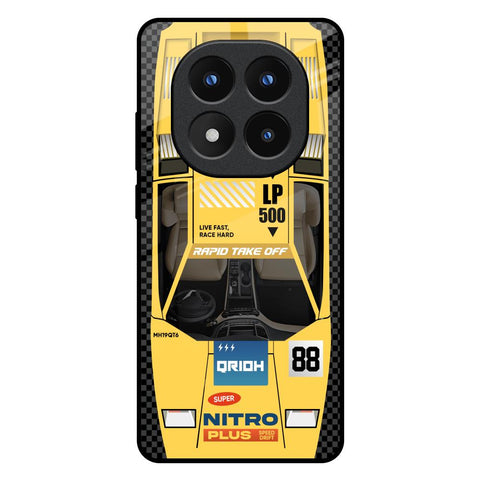 Yellow Racing Car Glossy Case for Redmi Note 14 Pro Plus 5G
