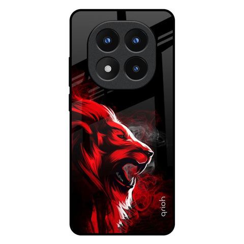 Red Angry Lion Glossy Case for Redmi Note 14 Pro Plus 5G