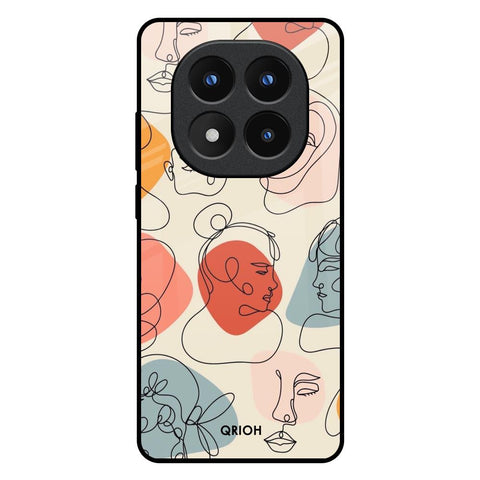 Abstract Faces Glossy Case for Redmi Note 14 Pro Plus 5G