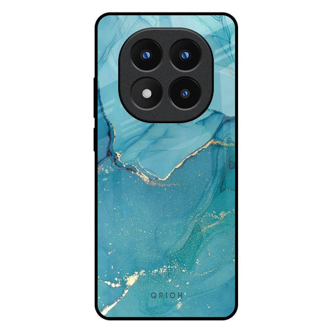 Blue Golden Glitter Glossy Case for Redmi Note 14 Pro Plus 5G