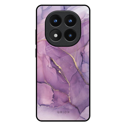 Purple Gold Marble Glossy Case for Redmi Note 14 Pro Plus 5G