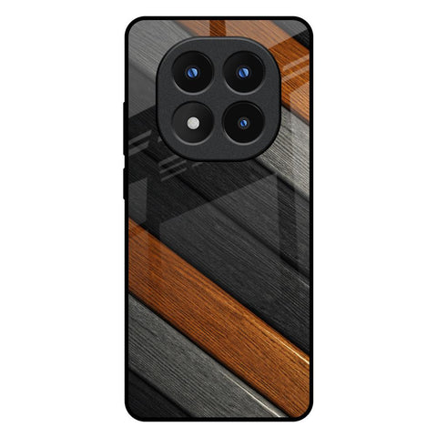 Tri Color Wood Glossy Case for Redmi Note 14 Pro Plus 5G