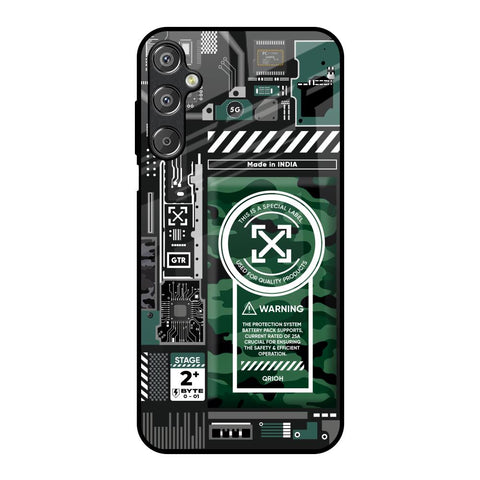 Green Camo Circuit Glossy Case for Samsung Galaxy M15 5G