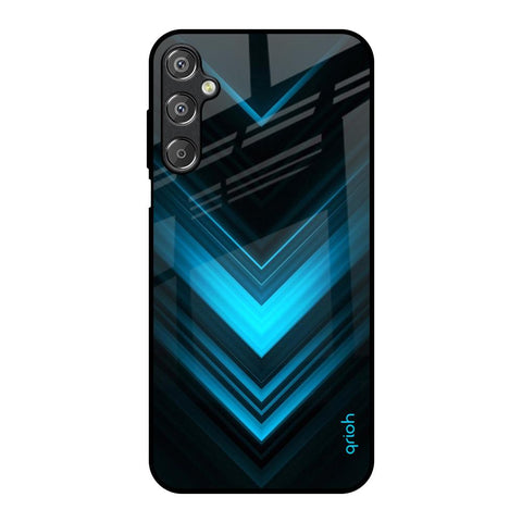 Vertical Blue Arrow Glossy Case For Samsung Galaxy M15 5G