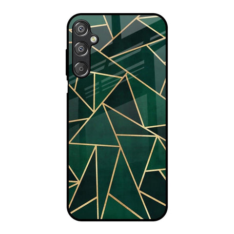 Abstract Green Glossy Case For Samsung Galaxy M15 5G