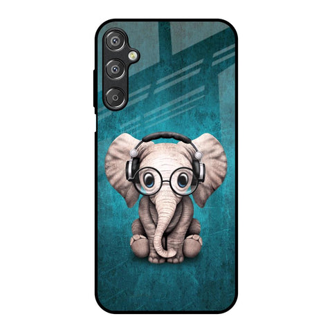 Adorable Baby Elephant Glossy Case For Samsung Galaxy M15 5G