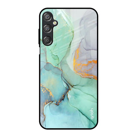 Green Marble Glossy Case for Samsung Galaxy M15 5G