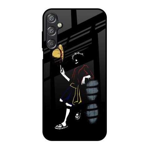Luffy Line Art Glossy Case for Samsung Galaxy M15 5G