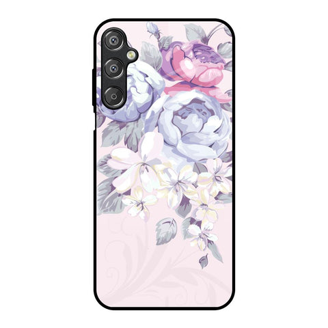 Elegant Floral Glossy Case for Samsung Galaxy M15 5G