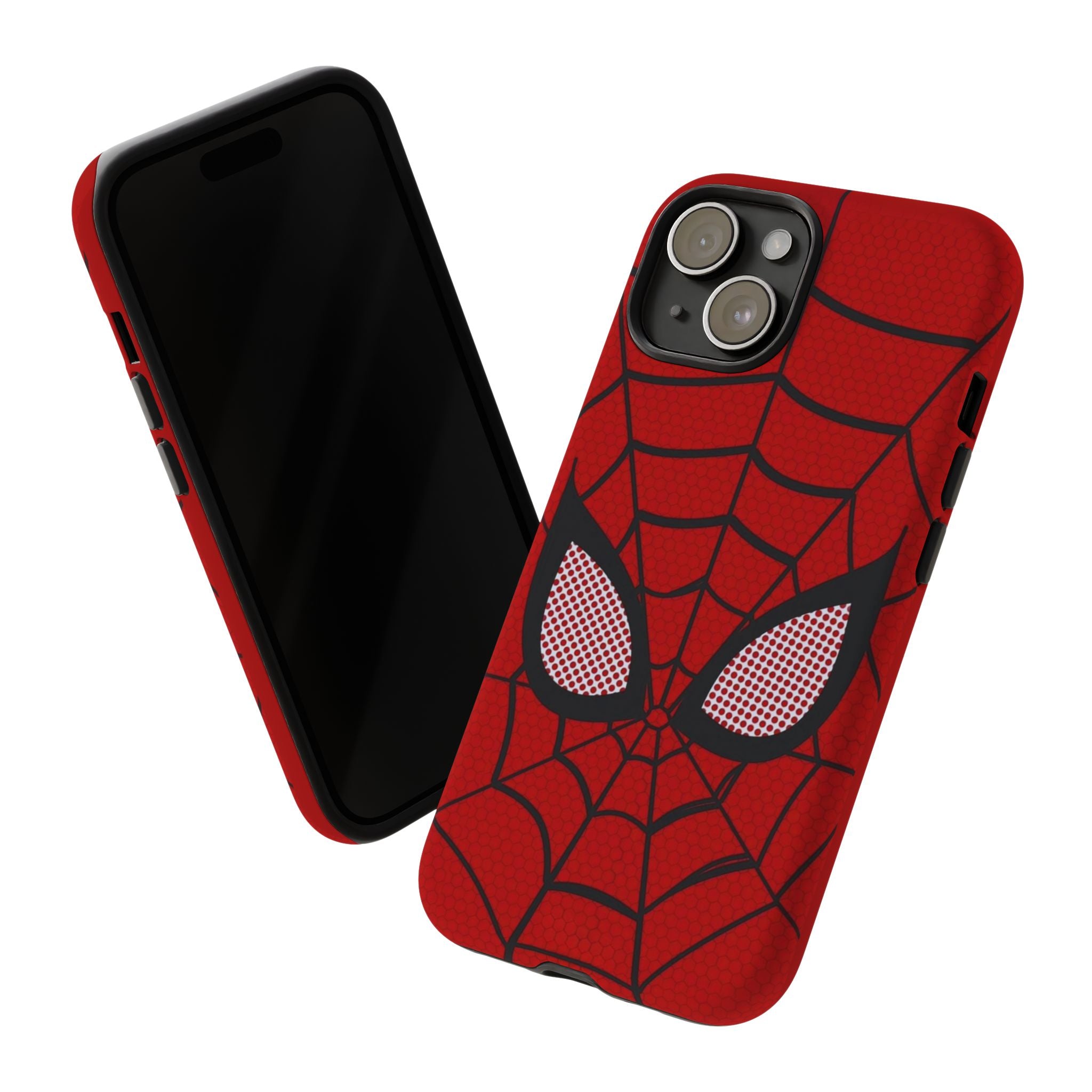 Scarlet Grid Mask Premium Tough Shining Phone Case (Double Layer) Available For All iPhone Models