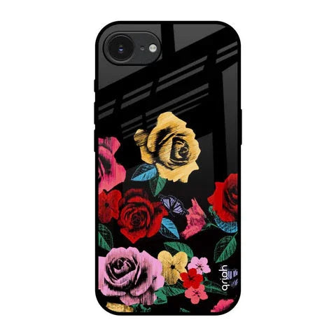 Floral Decorative Glossy Case For Apple iPhone 16e