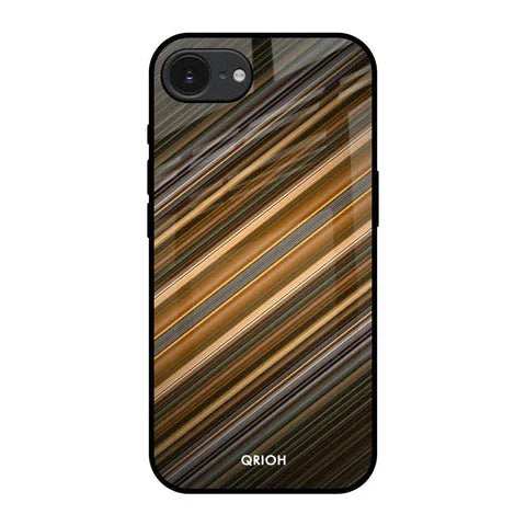Diagonal Slash Pattern Glossy Case for Apple iPhone 16e