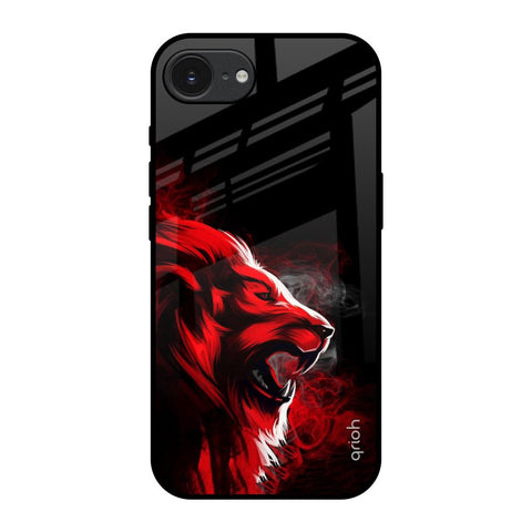 Red Angry Lion Glossy Case for Apple iPhone 16e