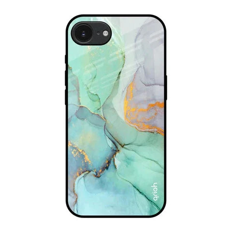 Green Marble Glossy Case for Apple iPhone 16e