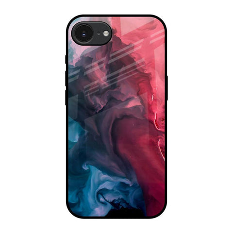 Blue & Red Smoke Glossy Case for Apple iPhone 16e