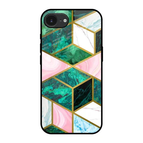 Seamless Green Marble Glossy Case for Apple iPhone 16e