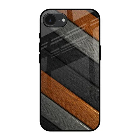 Tri Color Wood Glossy Case for Apple iPhone 16e