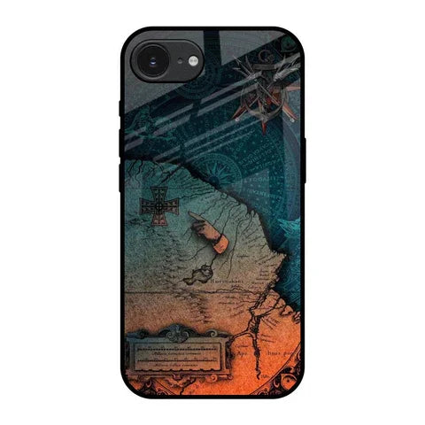 Geographical Map Glossy Case for Apple iPhone 16e