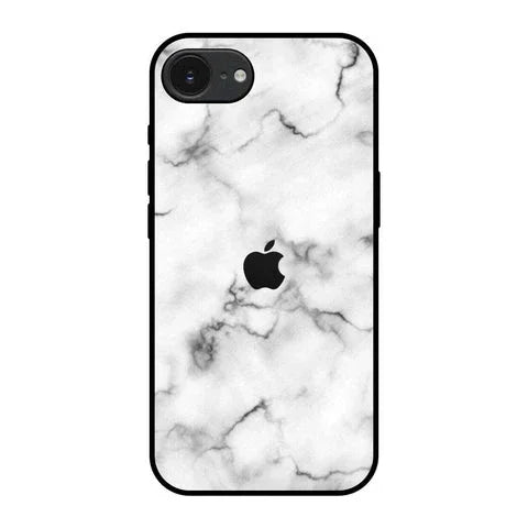 Satin White Marble Glossy Case for Apple iPhone 16e
