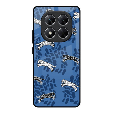 Blue Cheetah Glossy Case for Poco X7 5G