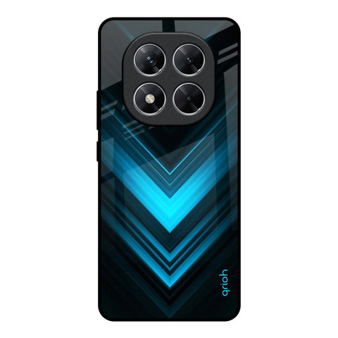 Vertical Blue Arrow Glossy Case For Poco X7 5G