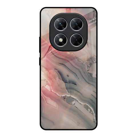 Pink And Grey Marble Glossy Case For Poco X7 5G