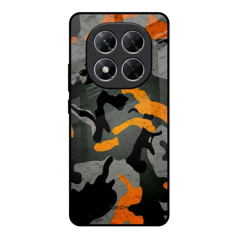Camouflage Orange Glossy Case For Poco X7 5G