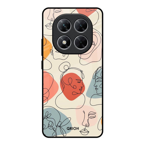 Abstract Faces Glossy Case for Poco X7 5G