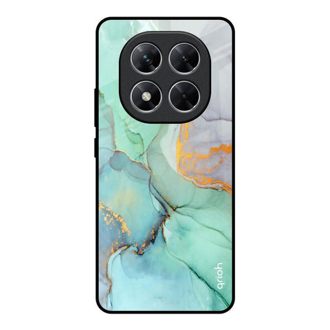 Green Marble Glossy Case for Poco X7 5G