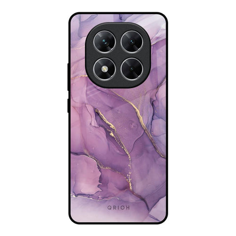 Purple Gold Marble Glossy Case for Poco X7 5G