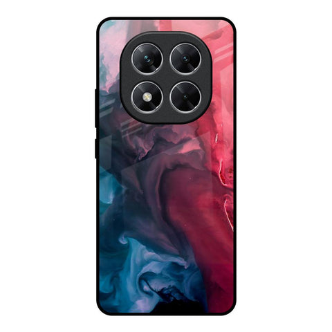 Blue & Red Smoke Glossy Case for Poco X7 5G