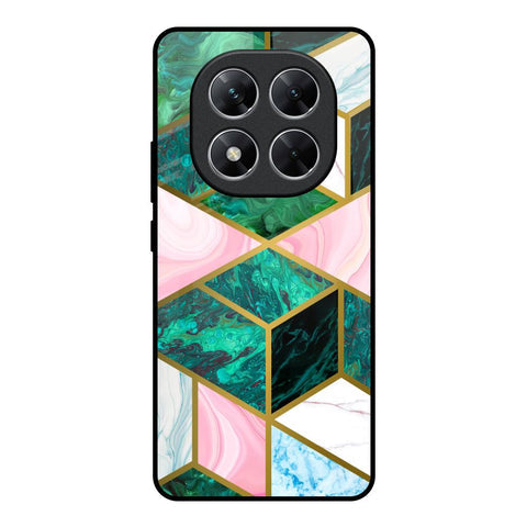 Seamless Green Marble Glossy Case for Poco X7 5G