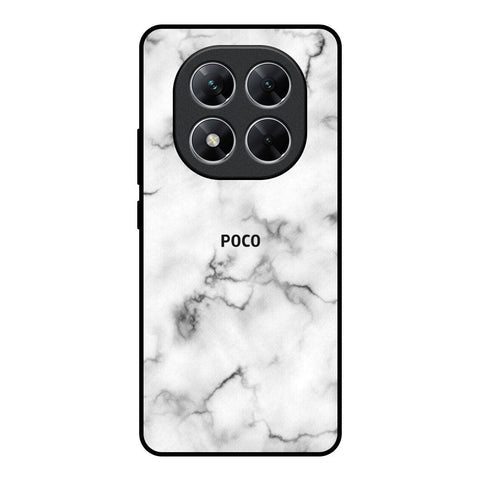 Satin White Marble Glossy Case for Poco X7 5G