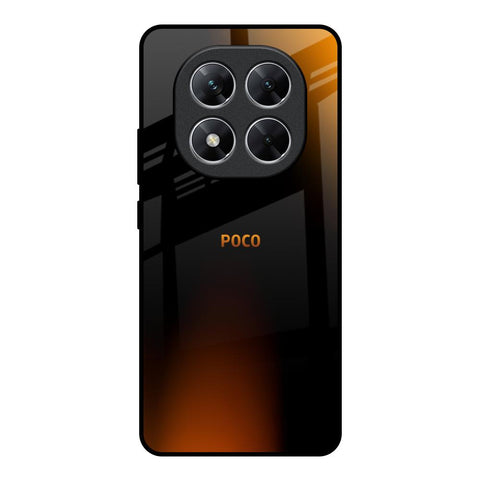 Orange Black Fusion Glossy Case for Poco X7 5G