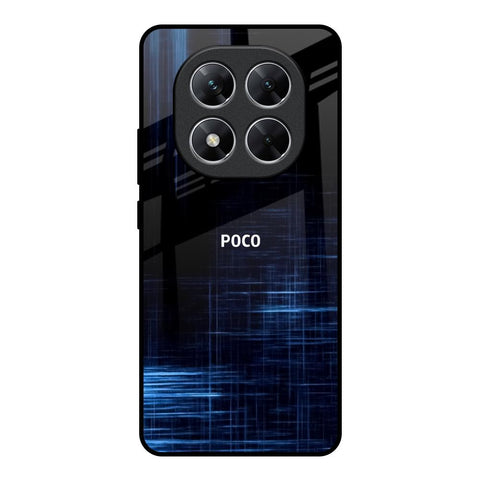 Blue Scratch Glossy Case for Poco X7 5G