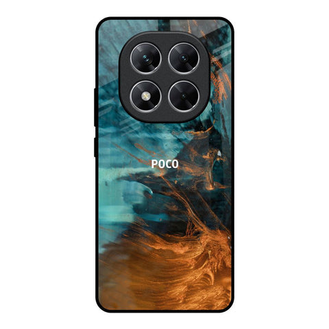Golden Splash Glossy Case for Poco X7 5G