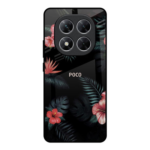 Tropical Art Flower Glossy Case for Poco X7 5G