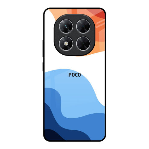 Wavy Color Pattern Glossy Case for Poco X7 5G