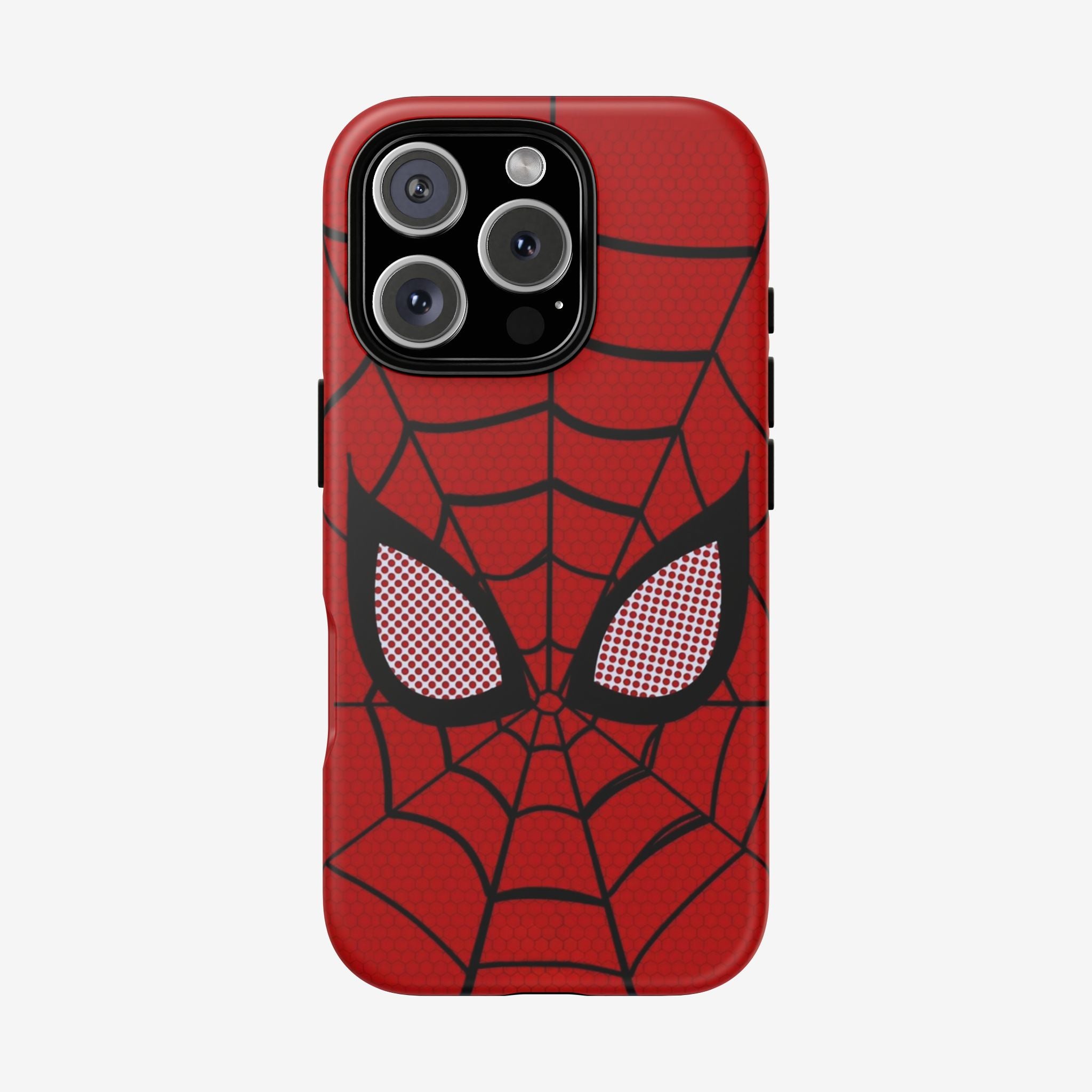 Scarlet Grid Mask Premium Tough Shining Phone Case (Double Layer) Available For All iPhone Models