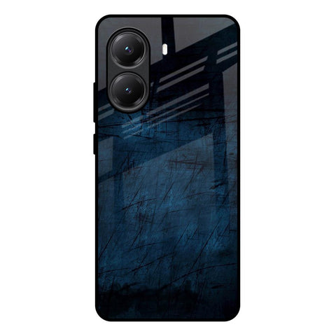 Dark Blue Grunge Glossy Case for Poco X7 Pro 5G
