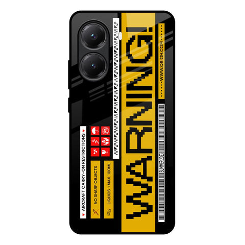 Aircraft Warning Glossy Case for Poco X7 Pro 5G