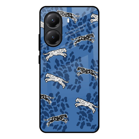 Blue Cheetah Glossy Case for Poco X7 Pro 5G