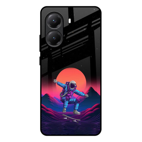 Retro Astronaut Glossy Case for Poco X7 Pro 5G