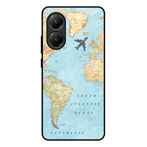 Travel Map Glossy Case for Poco X7 Pro 5G