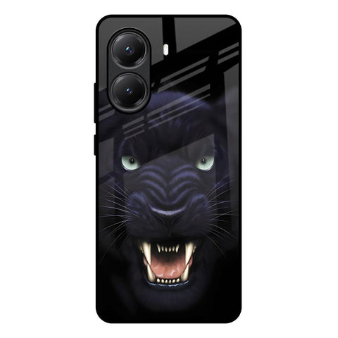 Angry Black Tiger Glossy Case for Poco X7 Pro 5G