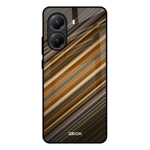 Diagonal Slash Pattern Glossy Case for Poco X7 Pro 5G