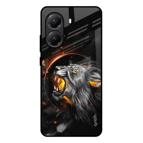 Aggressive Lion Glossy Case for Poco X7 Pro 5G